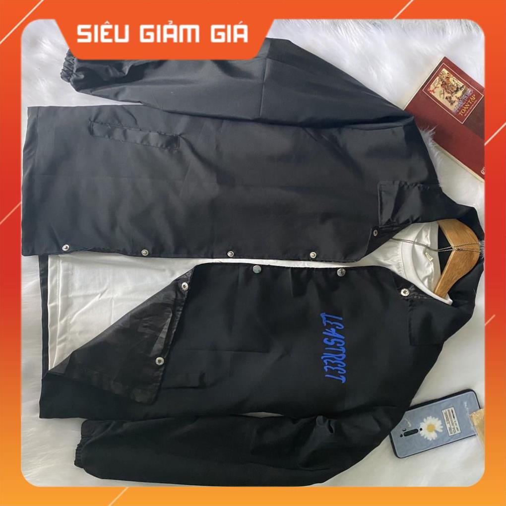 Áo khoác dù cardigan unisex form rộng nam nữ (kèm ảnh thật)