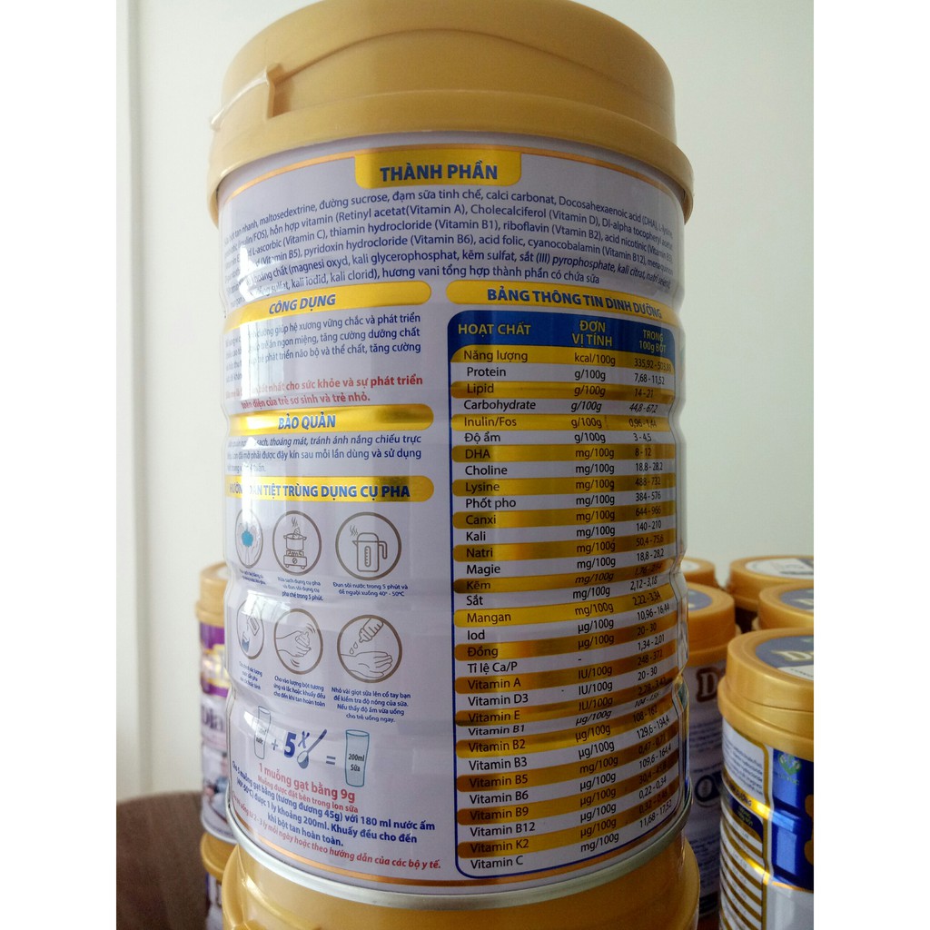 Sữa tăng chiều cao Daboba Grow Kids 900g Phát Triển Chiều Cao Tối Ưu Cho Trẻ Từ 1 tuổi