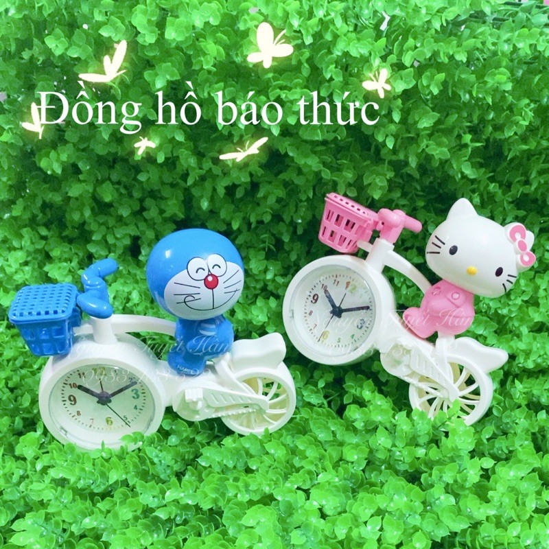 Đồng hồ báo thức Hello Kitty Doremon Doraemon