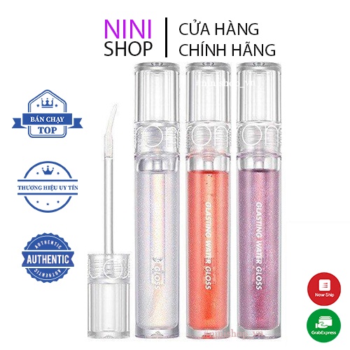 Son Tint bóng cho đôi môi căng mọng, mịn mượt Romand Glasting Water Gloss 4.5g - NiNiShop