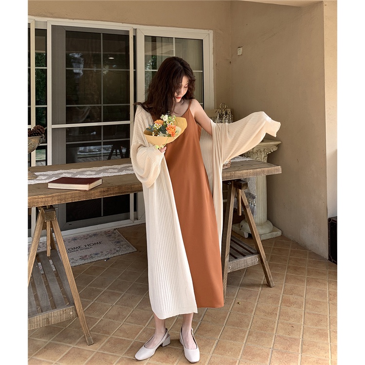 Áo khoác len MỎNG, áo Cardigan dáng dài Mỏng đẹp nữ tính phong cách Hàn Quốc | BigBuy360 - bigbuy360.vn