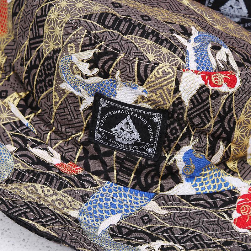 Mũ bucket 2 mặt phong cách ulzzang họa tiết cá chép chất dày form chuẩn hot trend