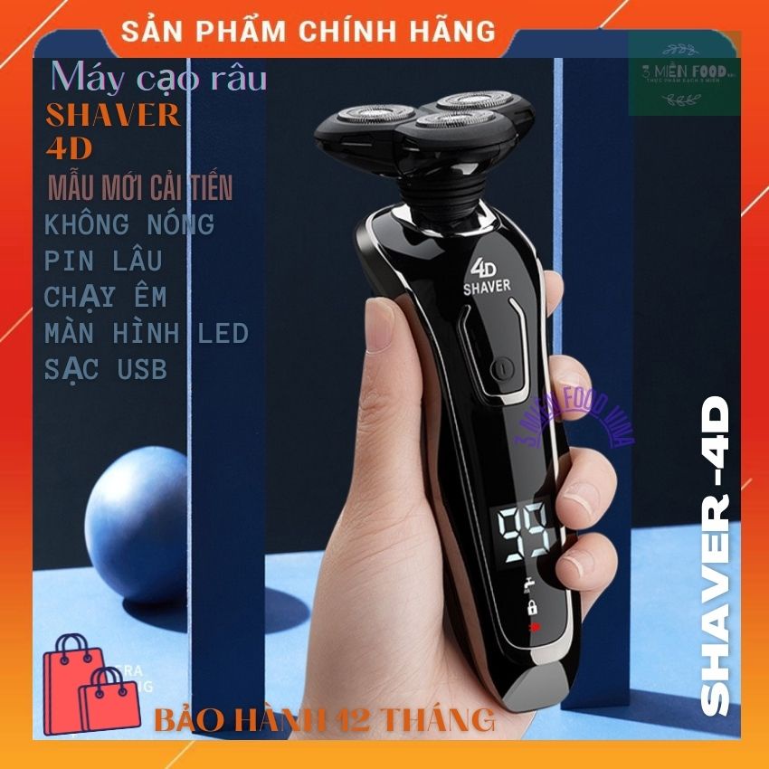 Máy cạo râu đa năng Shaver 4D 5in1, Máy cạo râu thông minh, Pin lâu, sạc nhanh cổng USB-3 miền food vina