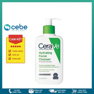 Sữa rửa mặt da khô Cerave Hydrating Facial Cleanser (237mL)