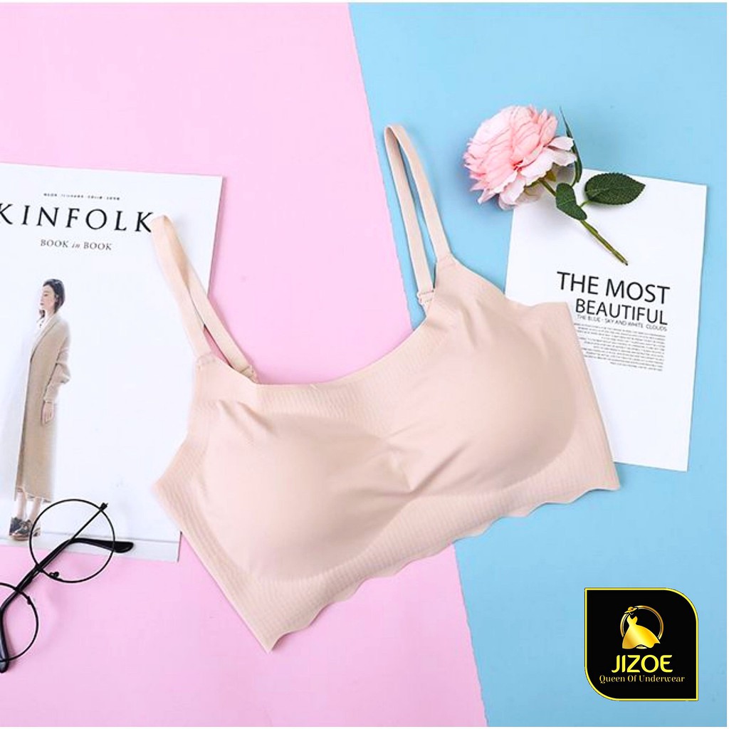 Áo bra nữ tập GYM su đúc bàn tay quai mảnh không đường may JIZOE ALT24 | BigBuy360 - bigbuy360.vn