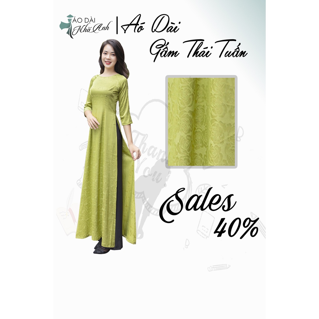 Áo dài hiện đại chất liệu Gấm Thái Tuấn trẻ trung cao cấp tinh tế cao cấp sang trọng