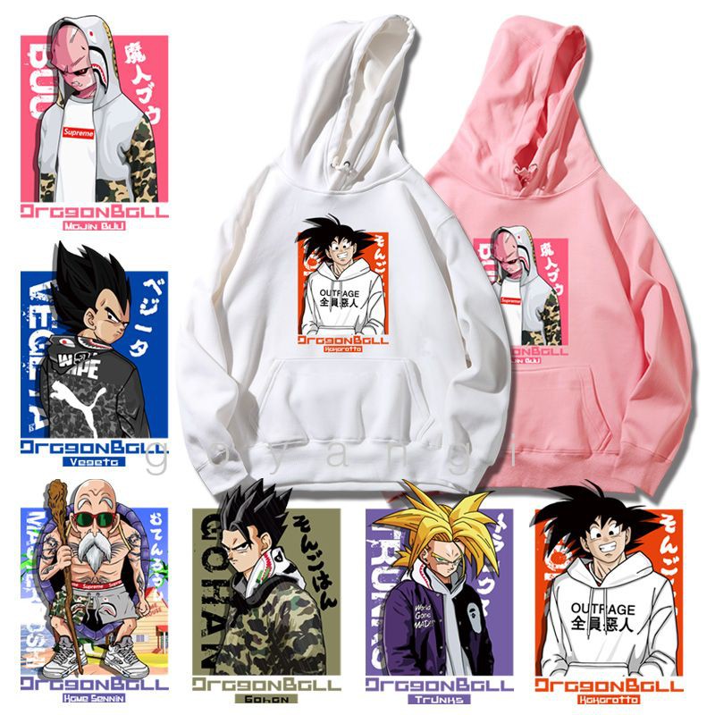 Áo hoodie Goku oversize Unisex phong cách Hàn Quốc