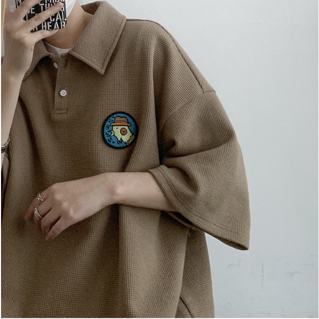 Áo Thun polo Tay Ngắn Họa Tiết Sọc Caro Phong Cách Hàn Quốc Thời Trang Cho Nam Và Nữ fashion áo thun nam tay lỡ áo thun nam có cổ bigsize Hàn Quốc áo phông rộng  simple áo thun unisex