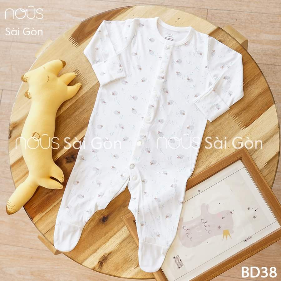 Bộ bodysuit cài thẳng cho bé sơ sinh Nous petit