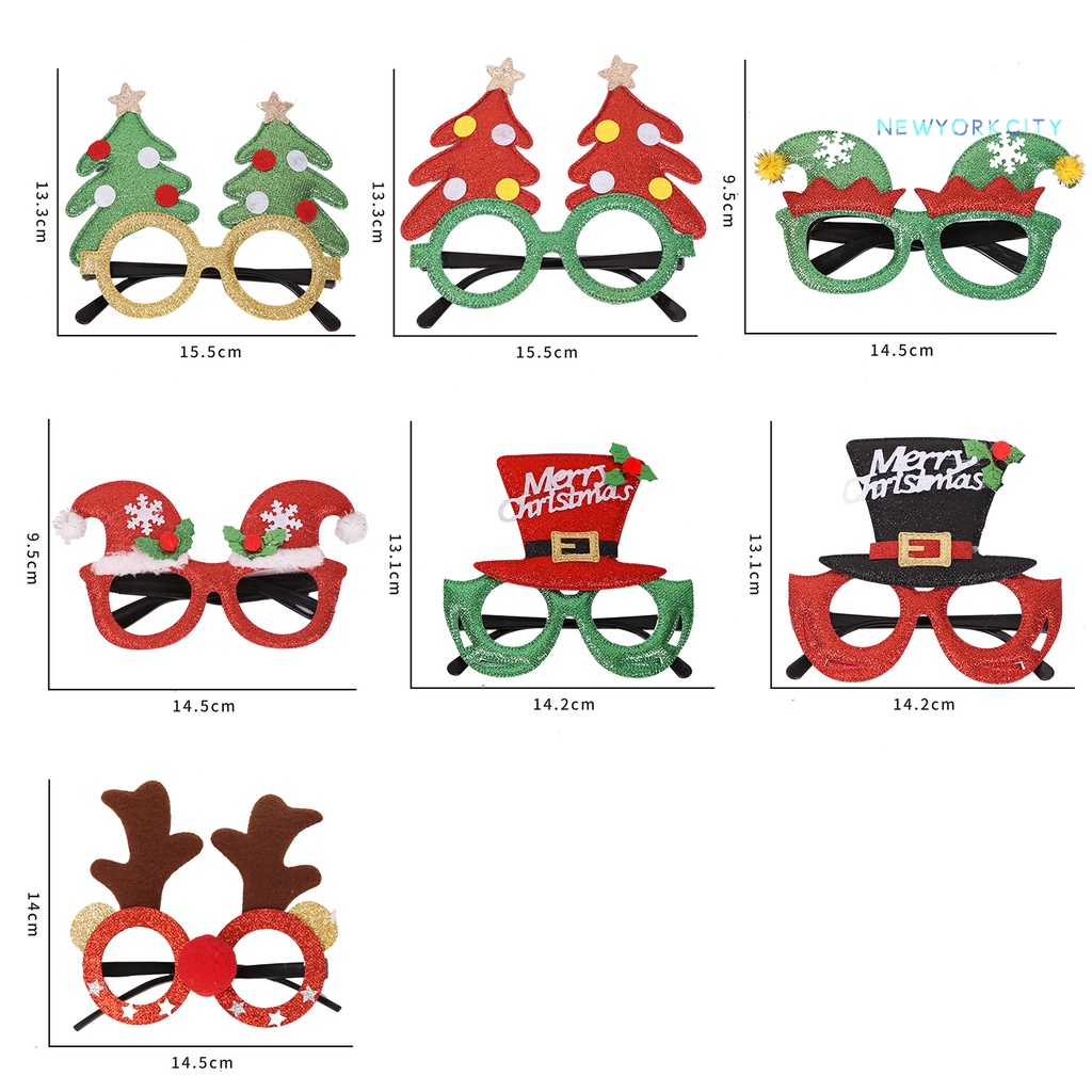 Ny-kính Mát Hình Tuần Lộc Giáng Sinh Thông Dụng Thoải Mái Nhiều Kiểu Dáng Trang Trí Cho Masq