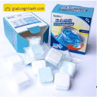 Hộp 12 Viên Tẩy Máy Giặt Tiện Lợi
