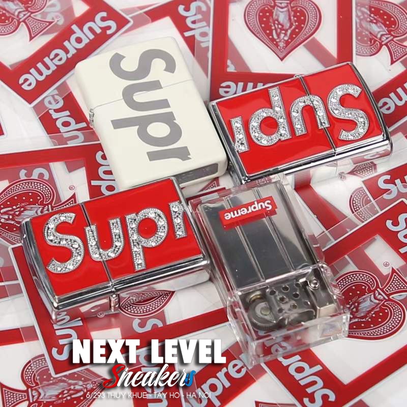 Vỏ Đựng Bật Supreme Swarovski Zip SS21