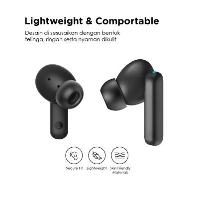 Tai Nghe True Wireless AUKEY EP-M1 Bluetooth 5.0 Pin Lên Tới 25H Cảm Ứng Chống Nước IPX5 Nghe Độc Lập 2 Tai