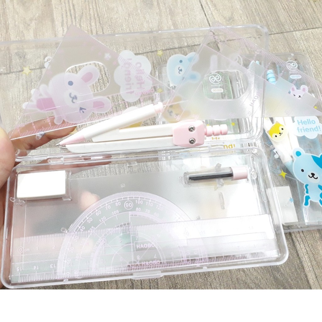 Hộp compa - eke - 8 chi tiết siêu xinh