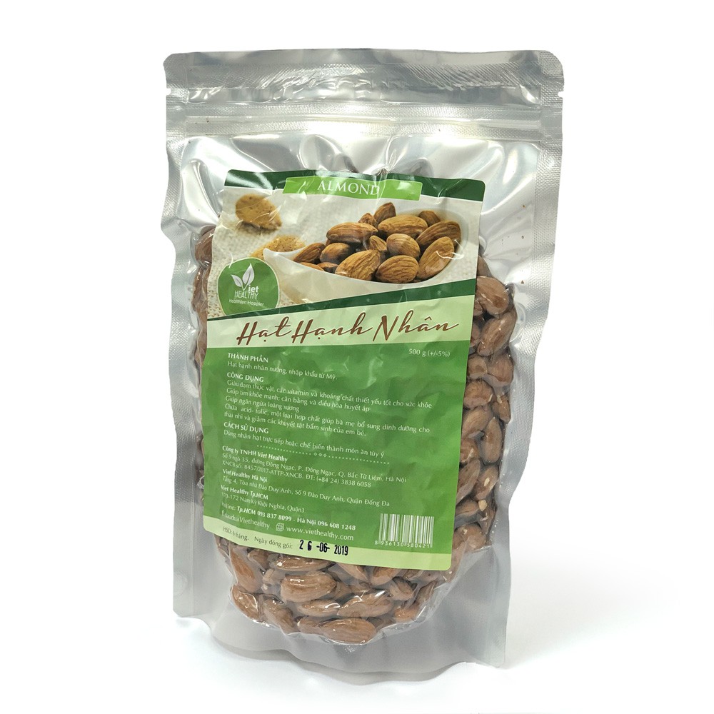 Hạt hạnh nhân Mỹ 500g