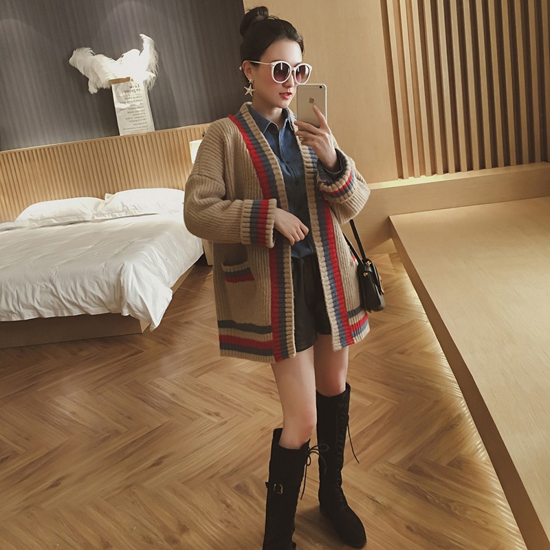 (SẴN) Áo khoác len cardigan nữ dày dặn thời trang thu đông A00074 | BigBuy360 - bigbuy360.vn
