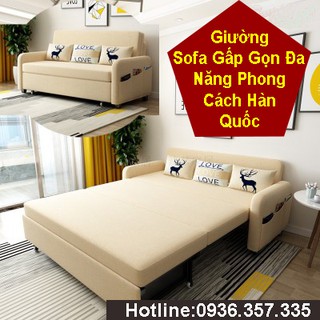 Ghế Sofa Giường Đa Năng⚡ Sofa Bed Cao Cấp⚡ Giường  Sofa Có Ngăn Chứa Đồ kt :1m6x1m9