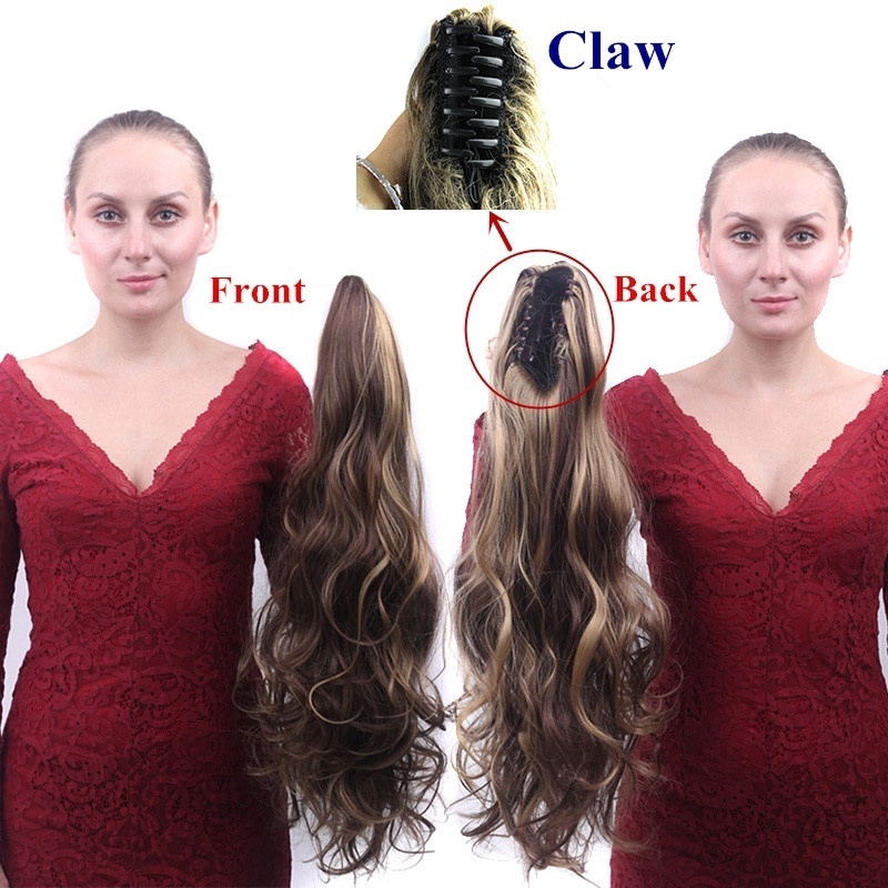 Tóc giả WIGSIN phồng dày kiểu đuôi ngựa dài 22inch