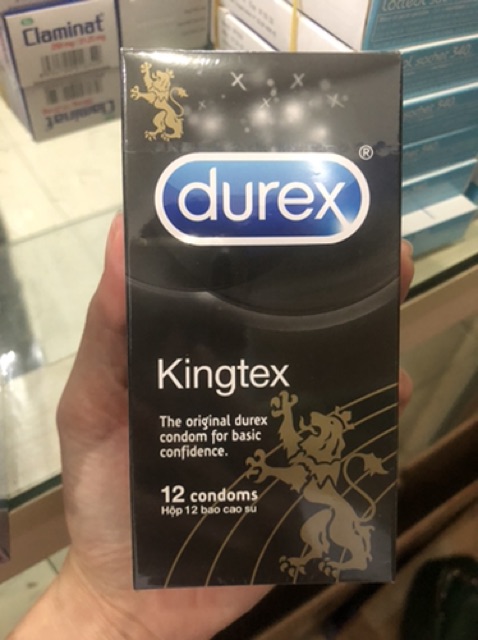 Bao cao su Durex kingtex chính hãng hộp 12 chiếc