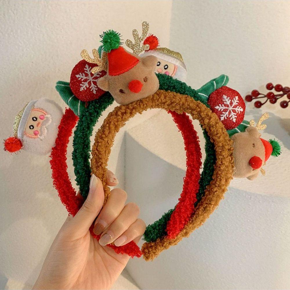 Băng Đô Cài Tóc Hình Tuần Lộc Giáng Sinh Thời Trang Cho Nữ WMES15H