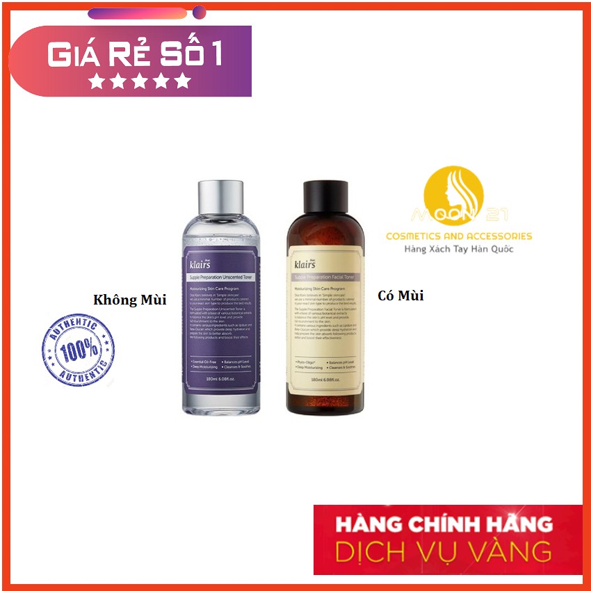 [Authentic] Nước Hoa Hồng Klairs Supple Preparation Toner 180ml