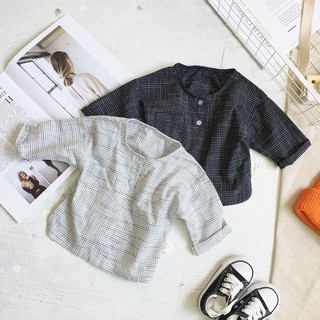 Áo bé trai bé gái chất linen