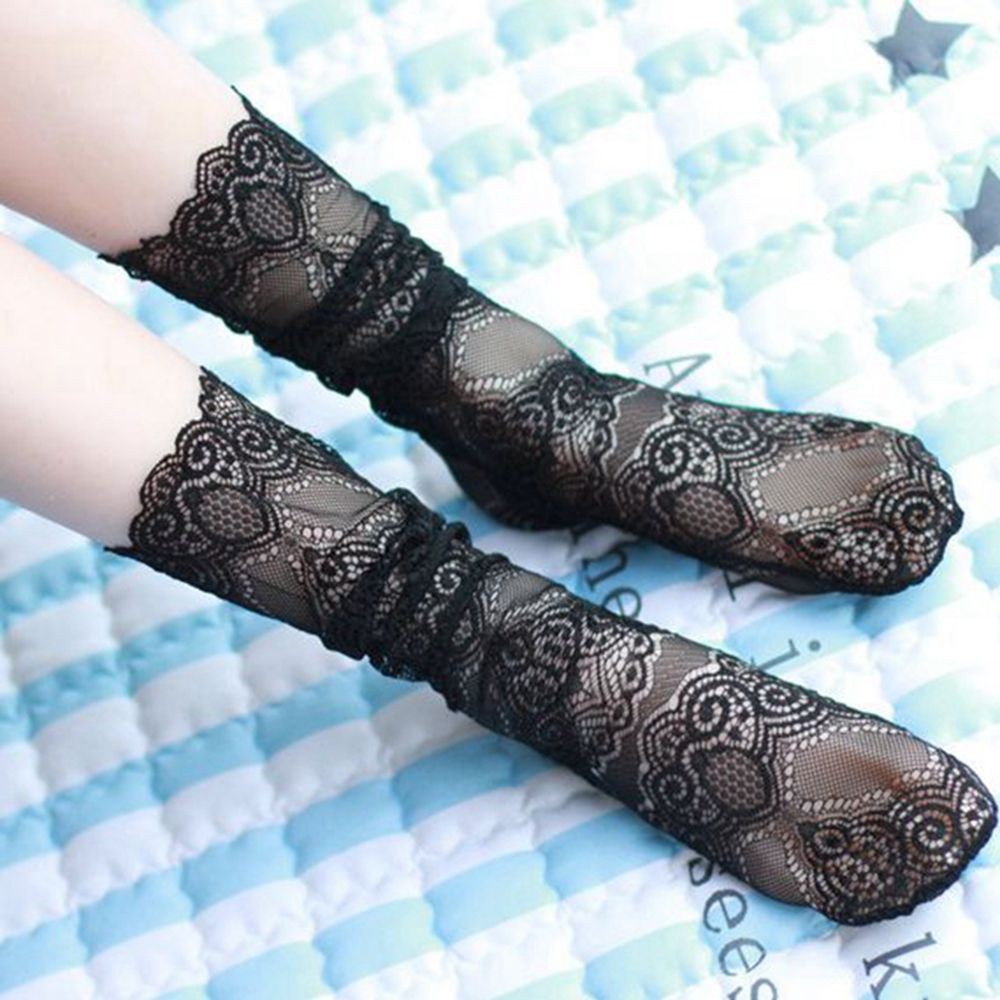 Tất ren màu trơn quyến rũ cho nữ