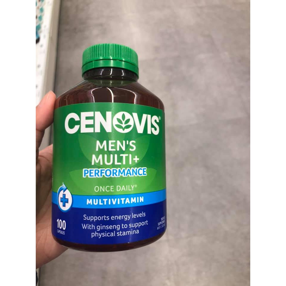 Cenovis Once Daily Men's Multi Vitamins &amp; Minerals 100 Capsules - VITAMIN tổng hơp cho nam