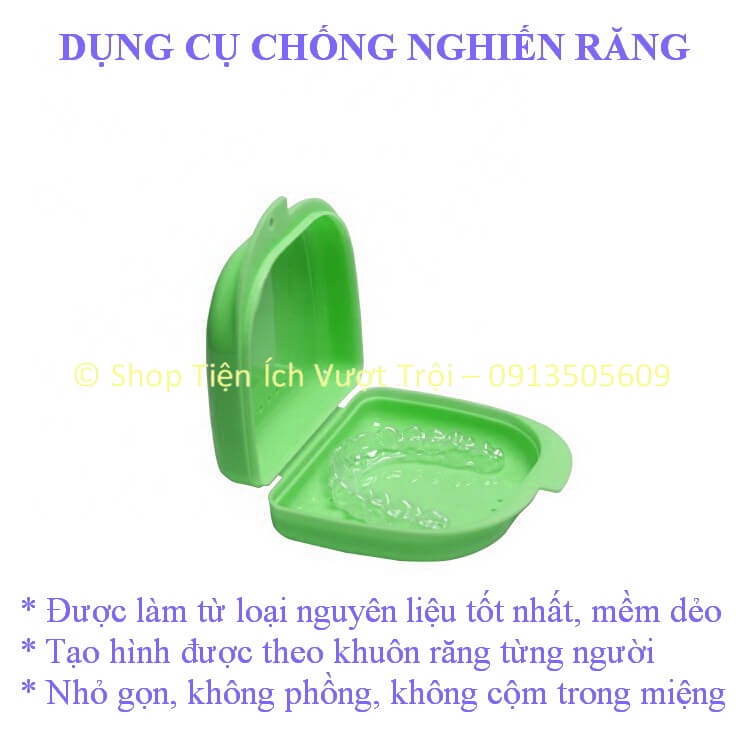 Dụng cụ chống ngủ nghiến răng, không cộm khi ngậm, bảo vệ răng khi ngủ dùng cho người lớn và trẻ em-Tiện Ích Vượt Trội