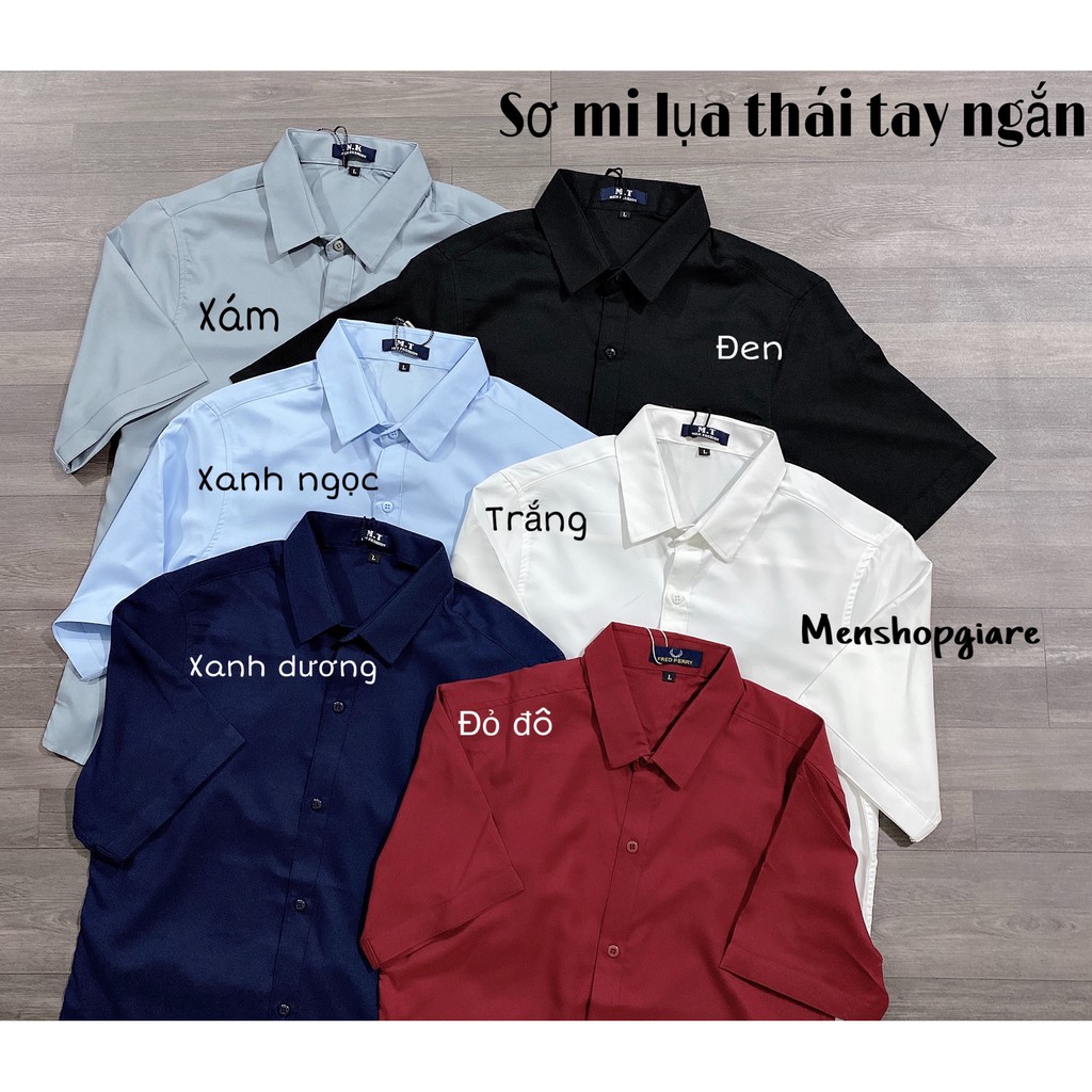 [Mã FAMAYMA2 giảm 10K đơn 50K] Áo Sơ Mi Tay Ngắn Cổ Bẻ không nhăn | BigBuy360 - bigbuy360.vn