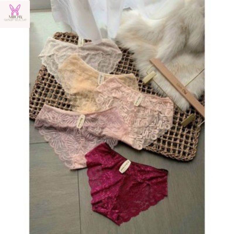 Quần lót ren thiết kế họa tiết ren xuyên thấu siêu gợi cảm quyến rũ, kháng khuẩn sexy gợi cảm ôm dáng không đường viền | BigBuy360 - bigbuy360.vn