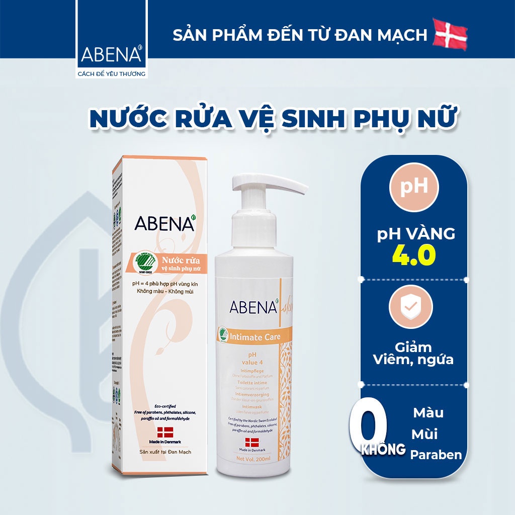 Quà tặng đi sinh đủ đầy Abena cho mẹ nhập khẩu Đan Mạch (7 món) - tặng túi đi sinh