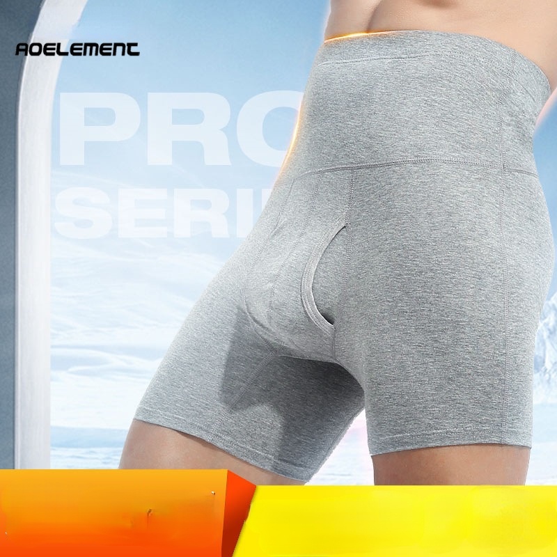 Quần Lót Boxer Cotton Lưng Cao Cỡ Lớn Giữ Ấm Thoáng Khí 260 Cho Nam