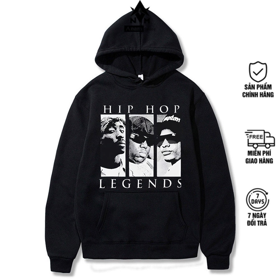 Áo Hoodie Nam Nữ HIPHOP LEGENDS Form Rộng Unisex Vải Xịn