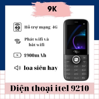 Điện thoại Itel it9210 4G - phát wifi - lưu 2000 số,500 sms, Xem video,...