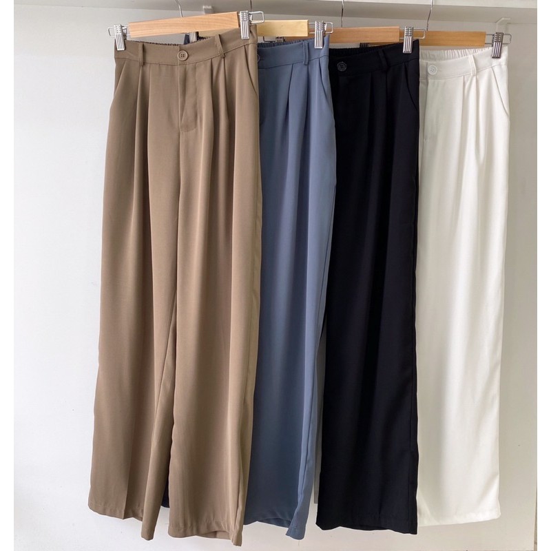 Quần suông Hàn Quốc form dài 4 màu | BigBuy360 - bigbuy360.vn