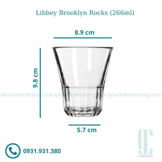 [15793] Ly Thủy Tinh Libbey Brooklyn Rocks (266ml)