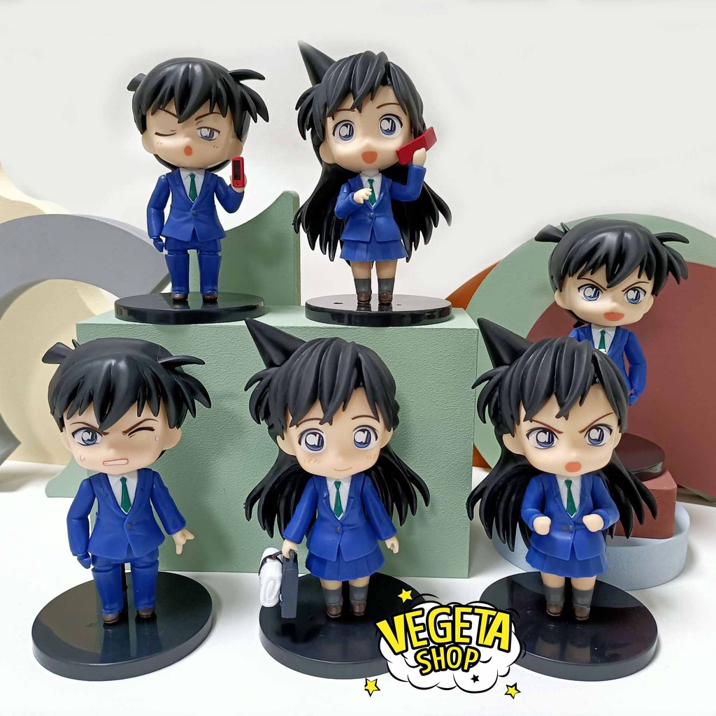 Mô hình Conan - Cặp đôi Shinichi Kudo &amp; Ran Mori - Cao 10cm - ShinichiKudo &amp; Ranmori - Nét đẹp rẻ dễ thương