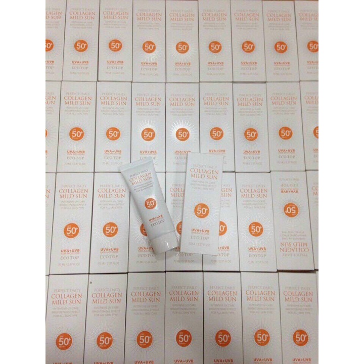 Kem Chống Nắng EcoTop Perfect Daily Collagen Mild Sun SPF50+ PA++