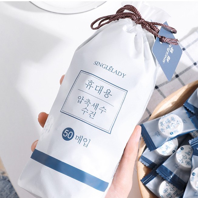 Khăn Nén Chất Liệu Cotton Dày Dành Cho Nữ