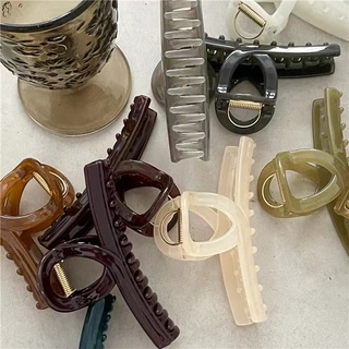 Kẹp tóc càng cua bằng acrylic màu trơn thời trang hàn quốc chất lượng cao cho nữ