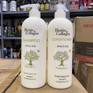 Cặp dầu gội Biotin collagen 1000ml/chai