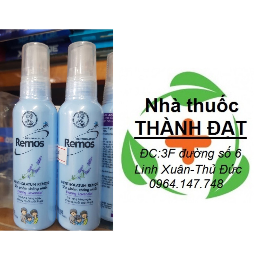 remos xịt chống muỗi cho bé chai 60ml