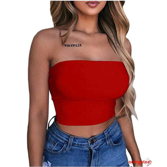 Áo Croptop Hở Vai Thiết Kế Quyến Rũ Cho Nữ