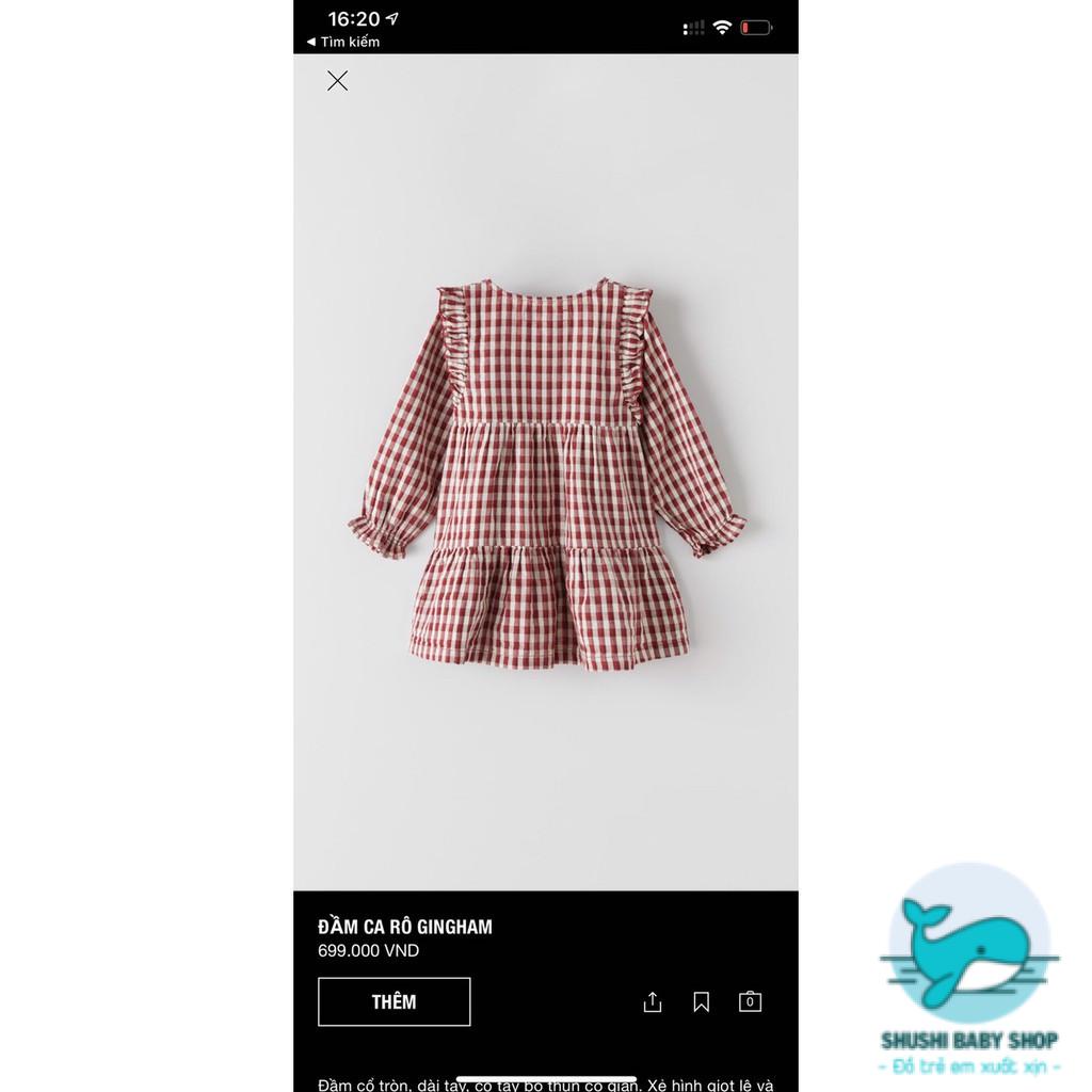 [Có sẵn] [FreeShip] [Ảnh thật] Váy Za.ra Gingham Dư Xịn Đét