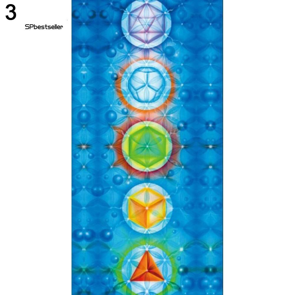 Thảm tập Yoga in hình màu sắc sặc sỡ 7 sắc độc đáo