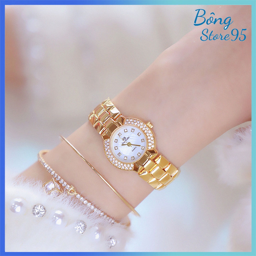 Đồng Hồ Nữ BS Bee Sister FA1312 Mặt Tròn Size 25mm Dây Đeo Bằng Kim Loại - Mẫu Mới 2022