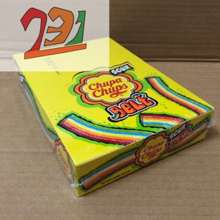 Hộp x32 Kẹo Dẻo Dây Chupachups Sour Belt 256g