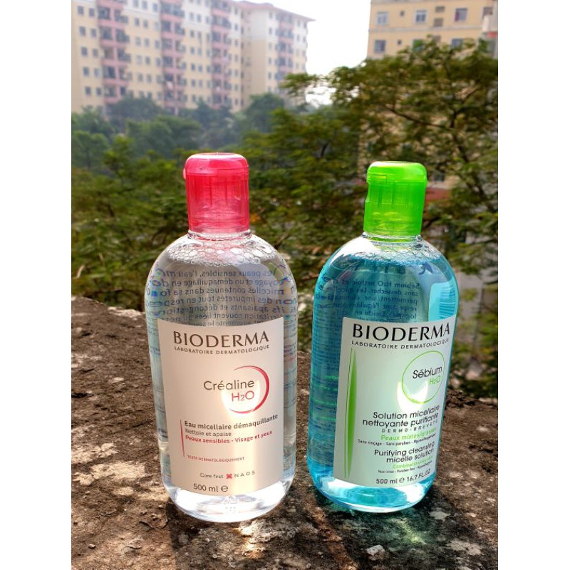 Nước tẩy trang xanh - hồng 500ml