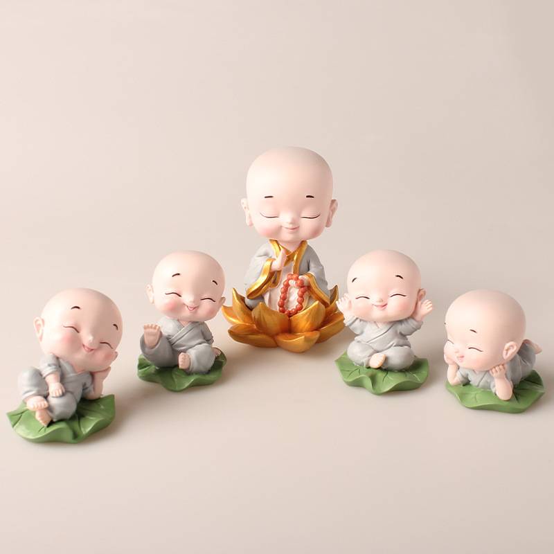 Set Tiểu Hoà Thượng Dễ Thương Trang Trí Taplo Ô Tô